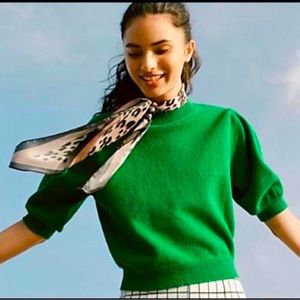 Moth Green Crew Neck Sweater